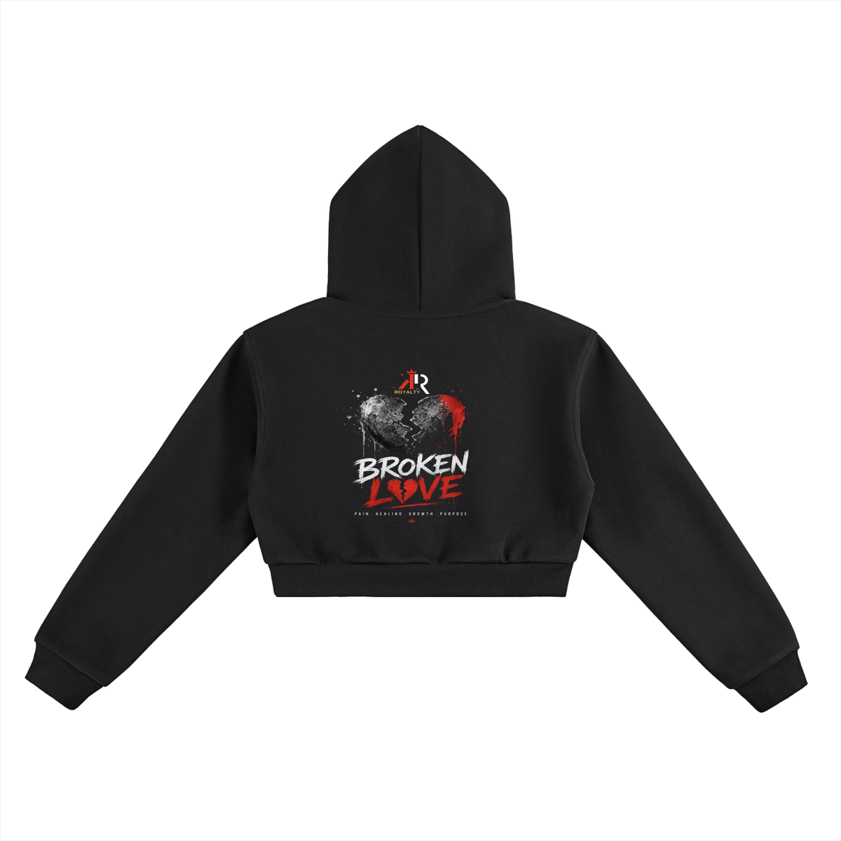 Broken Love | Cropped Hoodie & Matching Sweatpants