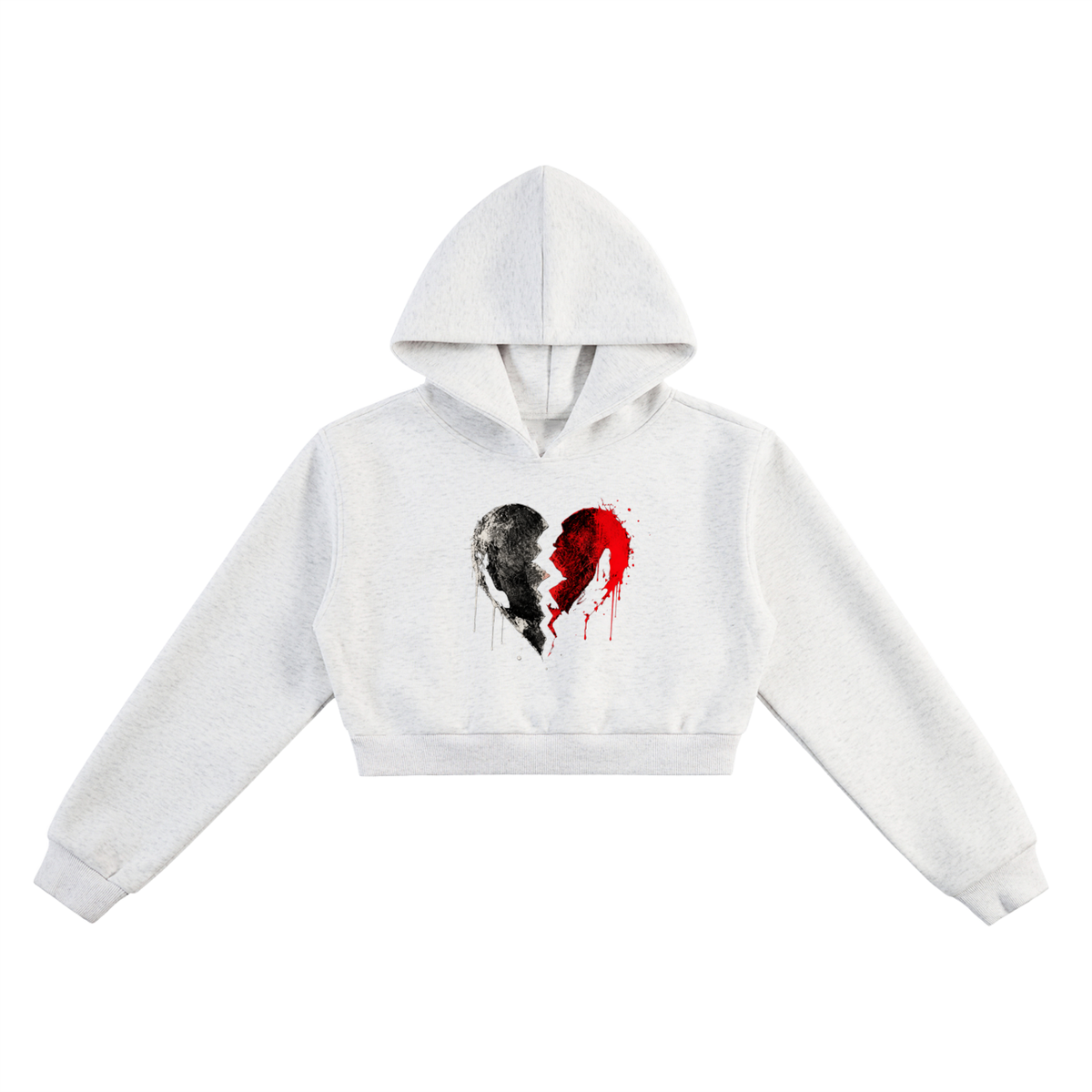 Broken Love | Cropped Hoodie & Matching Sweatpants