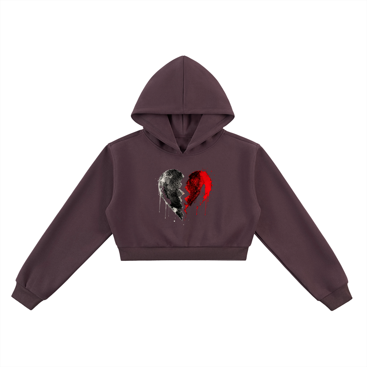 Broken Love | Cropped Hoodie & Matching Sweatpants