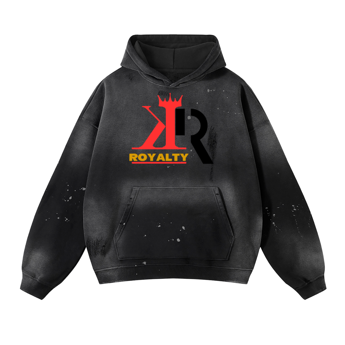 King Rock Royalty — Vintage Wash Frayed Hoodie