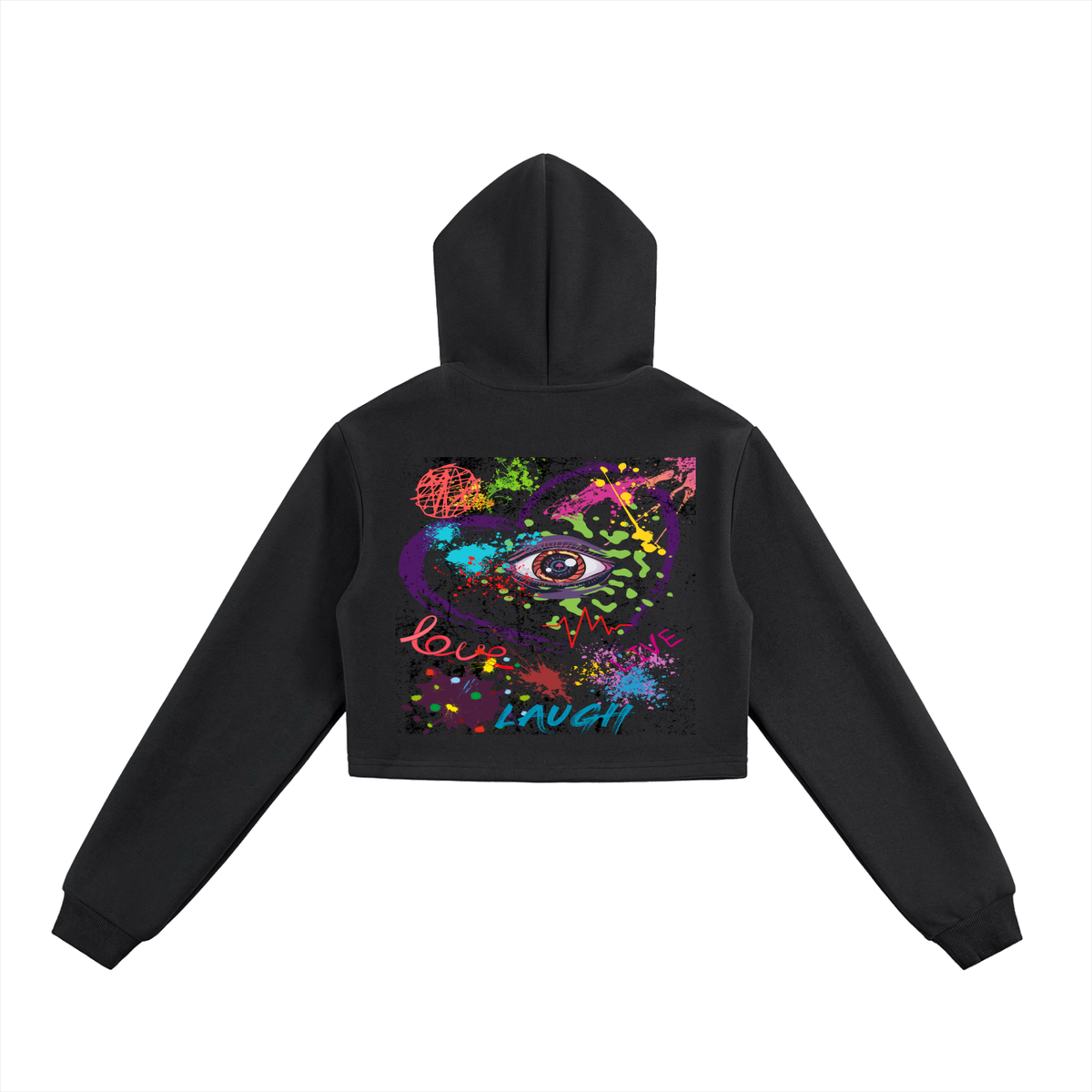 Women's Royalty | Love, Live, Laugh Cropped Zip-Up & Pants