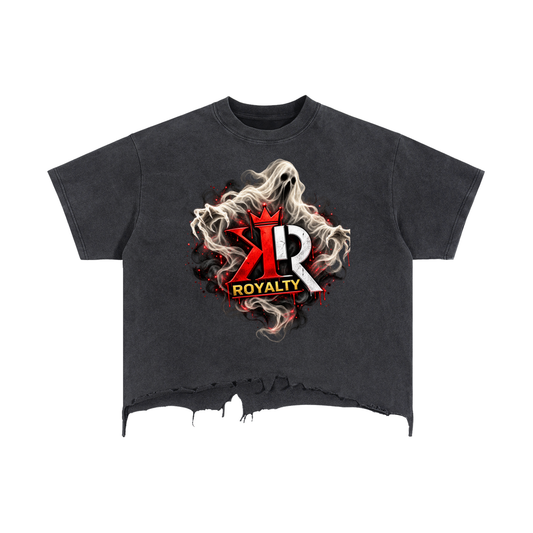 Halloween Drop | Ghost Crown Distressed Tee