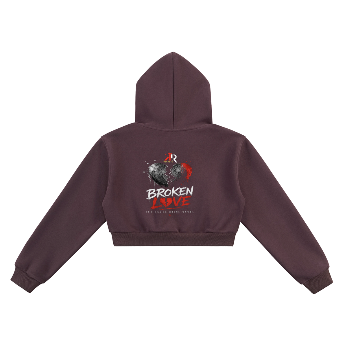 Broken Love | Cropped Hoodie & Matching Sweatpants