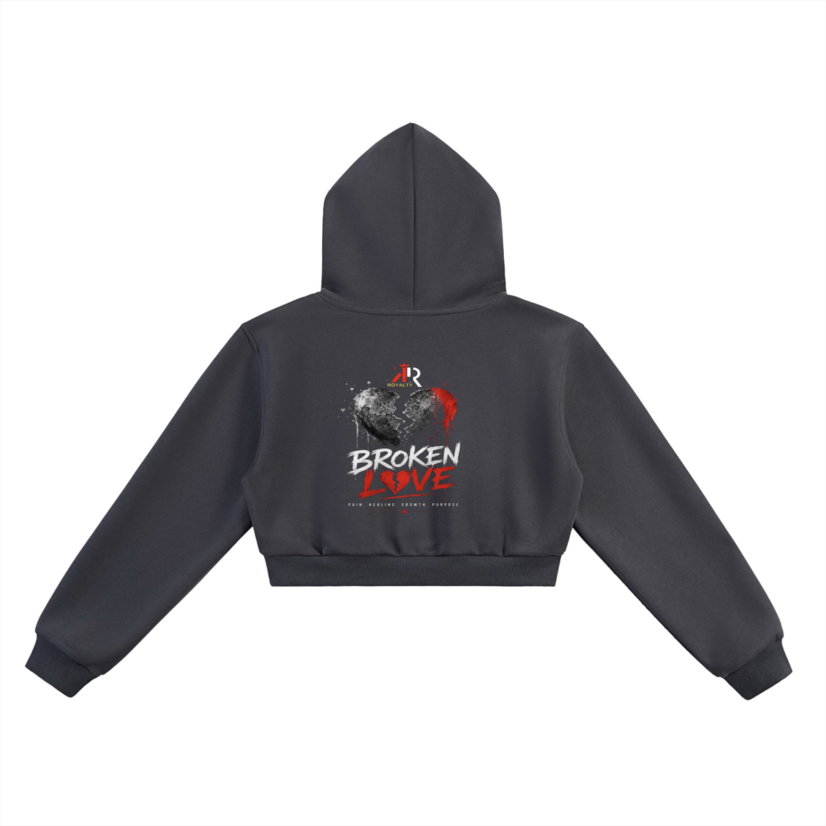 Broken Love | Cropped Hoodie & Matching Sweatpants