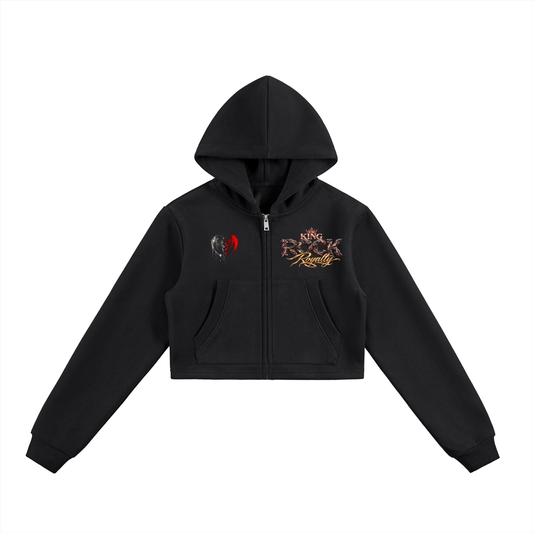 Women's Royalty | Love, Live, Laugh Cropped Zip-Up & Pants