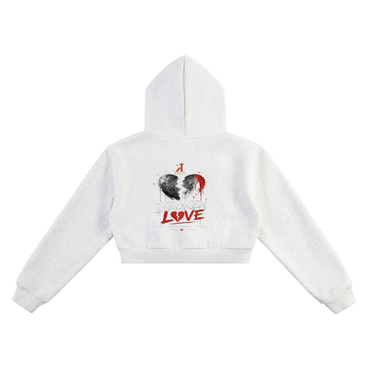 Broken Love | Cropped Hoodie & Matching Sweatpants